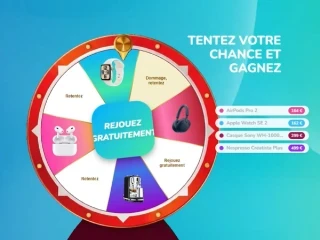 Tournez la roue et découvrez quel produit high-tech vous avez gagné