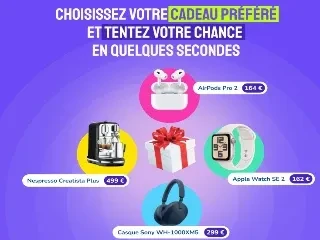 Choisissez votre cadeau parmi ces produits high-tech