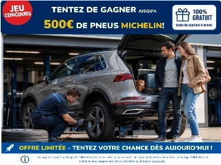 Jeu Concours Michelin : Gagnez jusqu'à 500 € de Pneus !