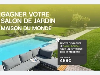 Remportez un salon de jardin moderne pour l’été à 469 €