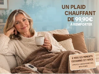 Gagnez un plaid chauffant d'une valeur de 99,90€