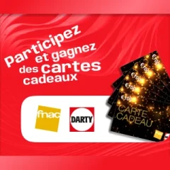 Gagnez des cartes cadeaux Fnac Darty et offrez-vous ce que vous aimez !