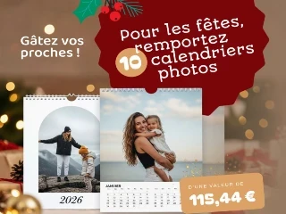 Gagnez 10 calendriers photos personnalisés !